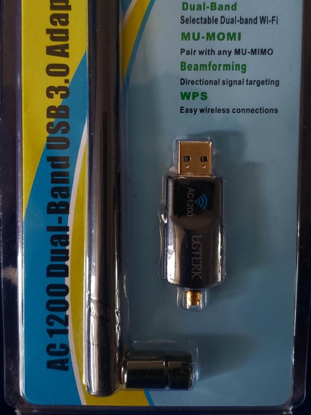 NEW AC 1200 DUAL BAND USB 3.0 ADAPTER WIFI ANTENNA